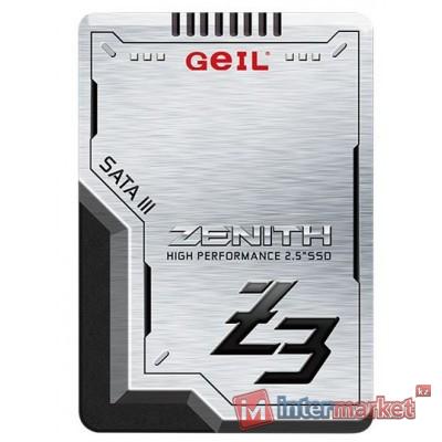 Твердотельный накопитель 512GB SSD GEIL GZ25Z3-512GP ZENITH Z3 Series 2.5” SSD SATAIII Чтение 520MB/s, Запись 470MB/s